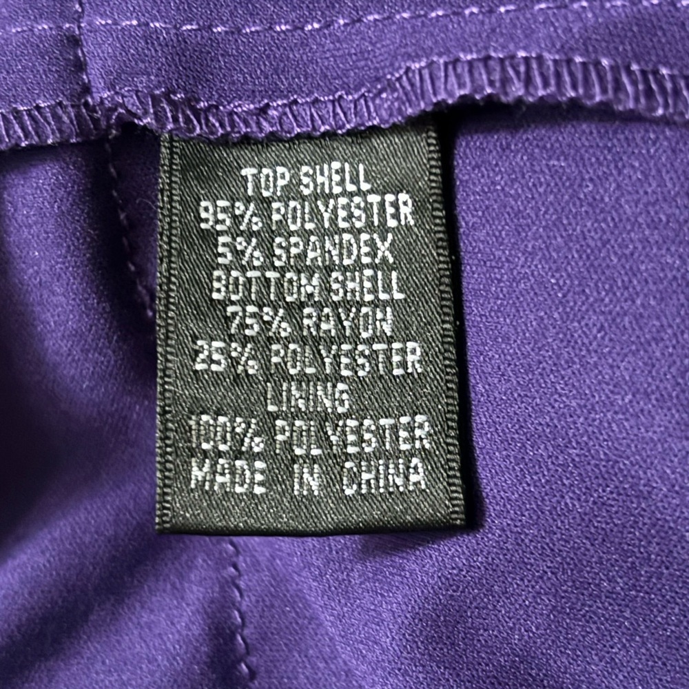 NWT Adrianna Papell Vibrant Purple Midi Cocktail Bodycon Dress w Ruffle Skirt - Picture 9 of 10